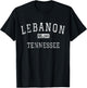Lebanon Tennessee TN Vintage T-Shirt - T-Shirt | Black
