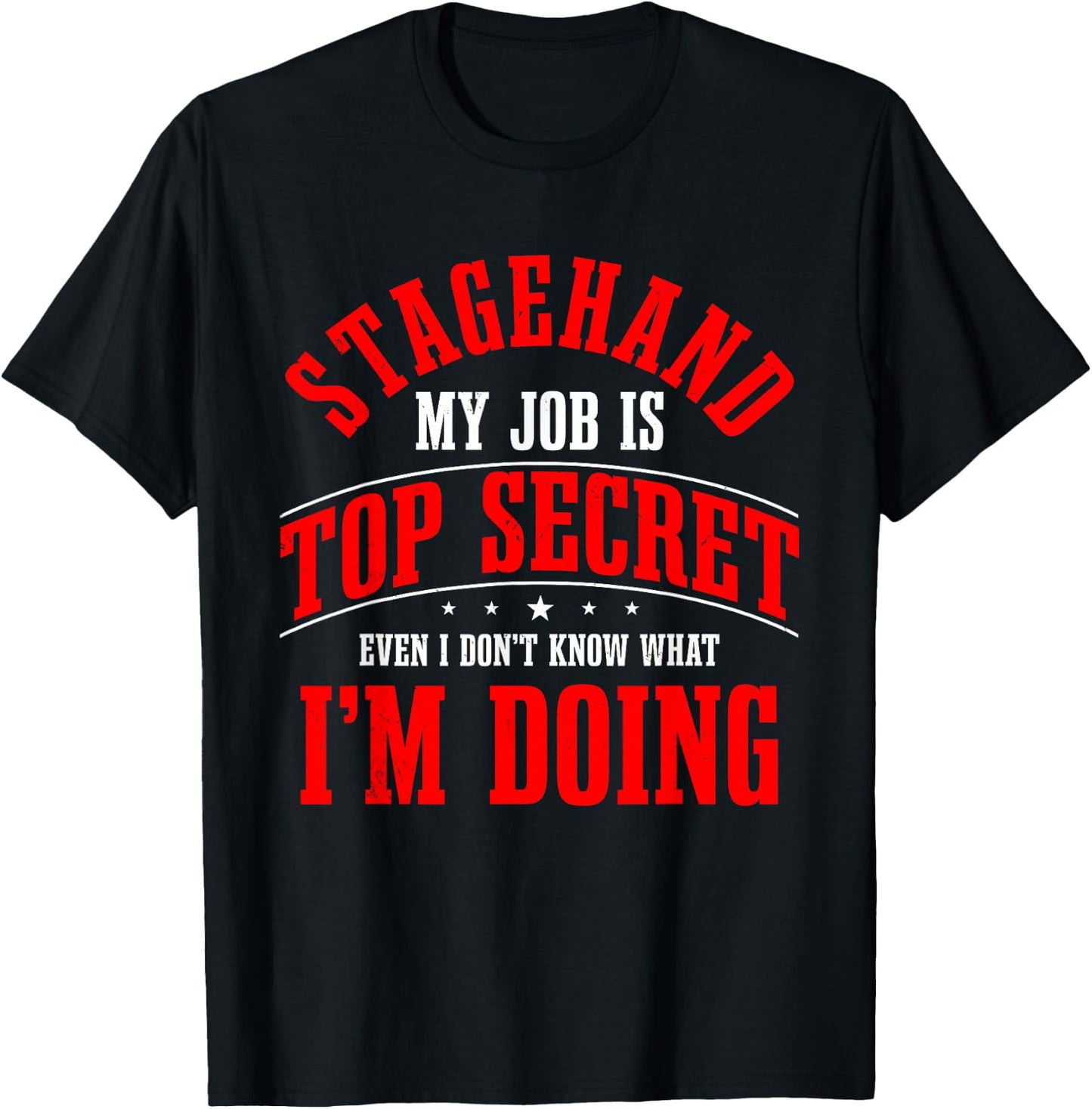 Stagehand Propman Worker Stage Technician Sceneshifter T-Shirt - T-Shirt | Black
