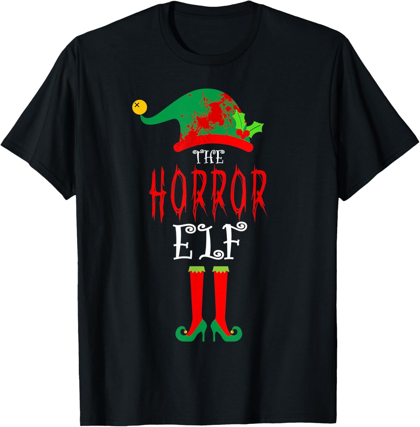 Christmas The Horror Elf T-Shirt - T-Shirt | Black