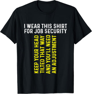 Funny Chiropractor Gift | Chiropractic Adjustment | Massage T-Shirt - T-Shirt | Black