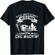Old Man CNC Machine Funny CNC Machinist T-Shirt - T-Shirt | Black