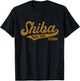 Retro Shiba Inu Coin Script Bold Font Shibacoin Crypto T-Shirt - T-Shirt | Black