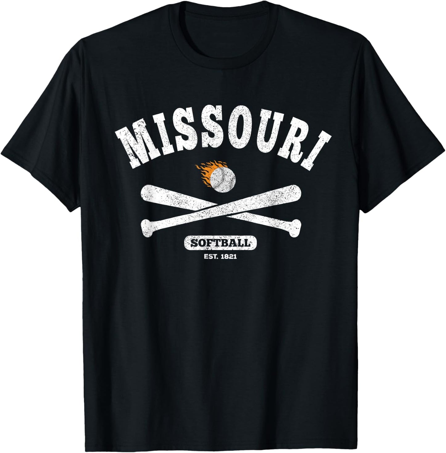 Missouri Softball Classic Retro Style Women T-Shirt - T-Shirt | Black