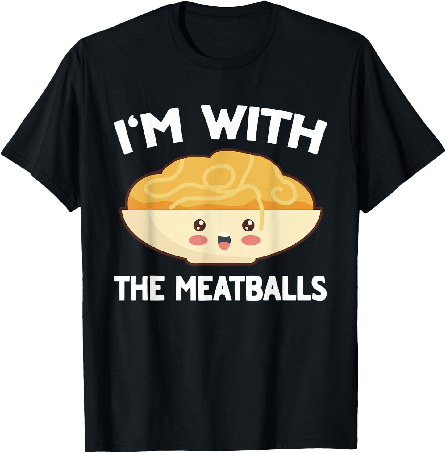 Spaghetti & Meatballs Matching Couples His & Hers T-Shirt - T-Shirt | Black