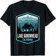 Lake Arrowhead California Mountain Town Cabin T-Shirt - T-Shirt | Black