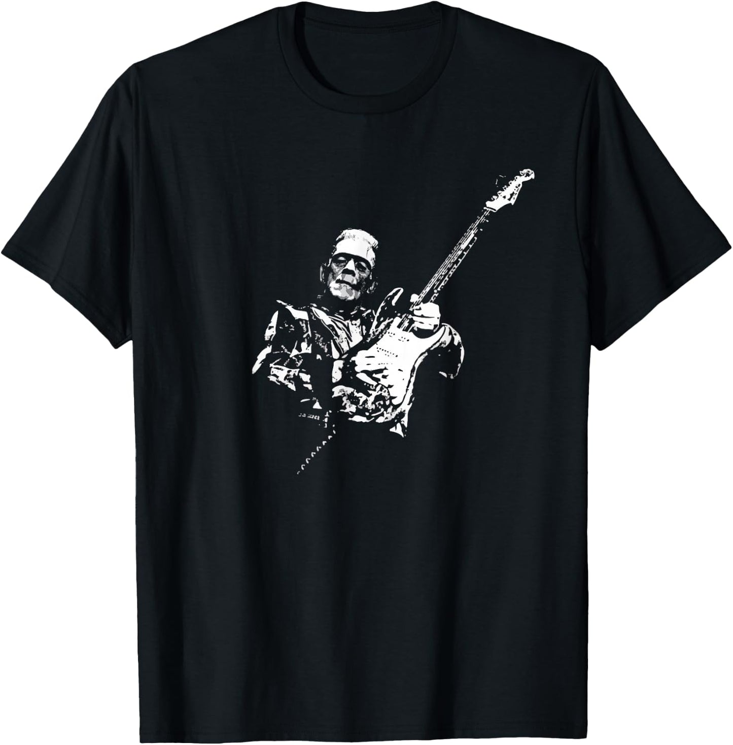 Frankenstein Guitar Player T-Shirt - T-Shirt | Black