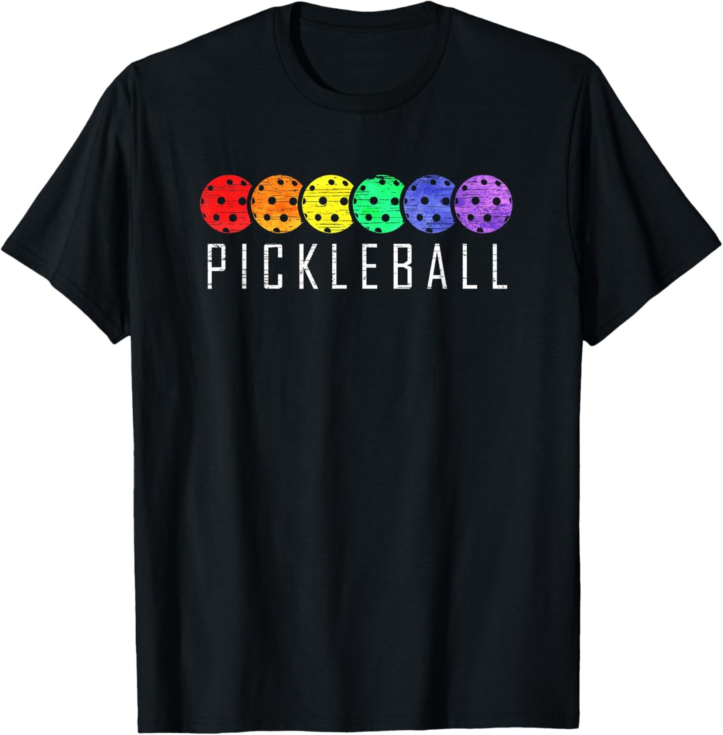 Pickleball Funny Paddle Sports Player Retro Vintage Gift T-Shirt - T-Shirt | Black