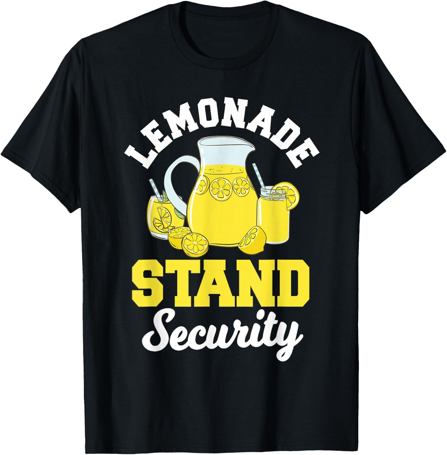Lemonade Stand Security Lemon Juice Citrus Summer Drink T-Shirt - T-Shirt | Black