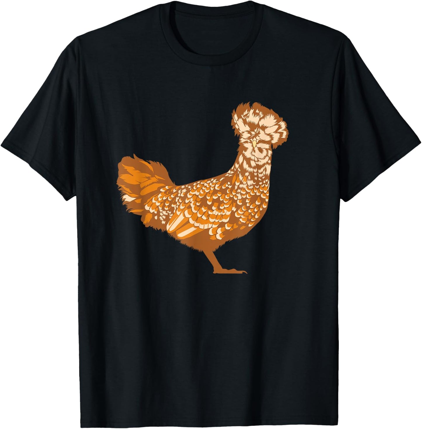 Drawing of a Polish Chicken T-Shirt - T-Shirt | Black