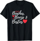 Beaches Booze & Besties - Weekend Hen Night T-Shirt - T-Shirt | Black