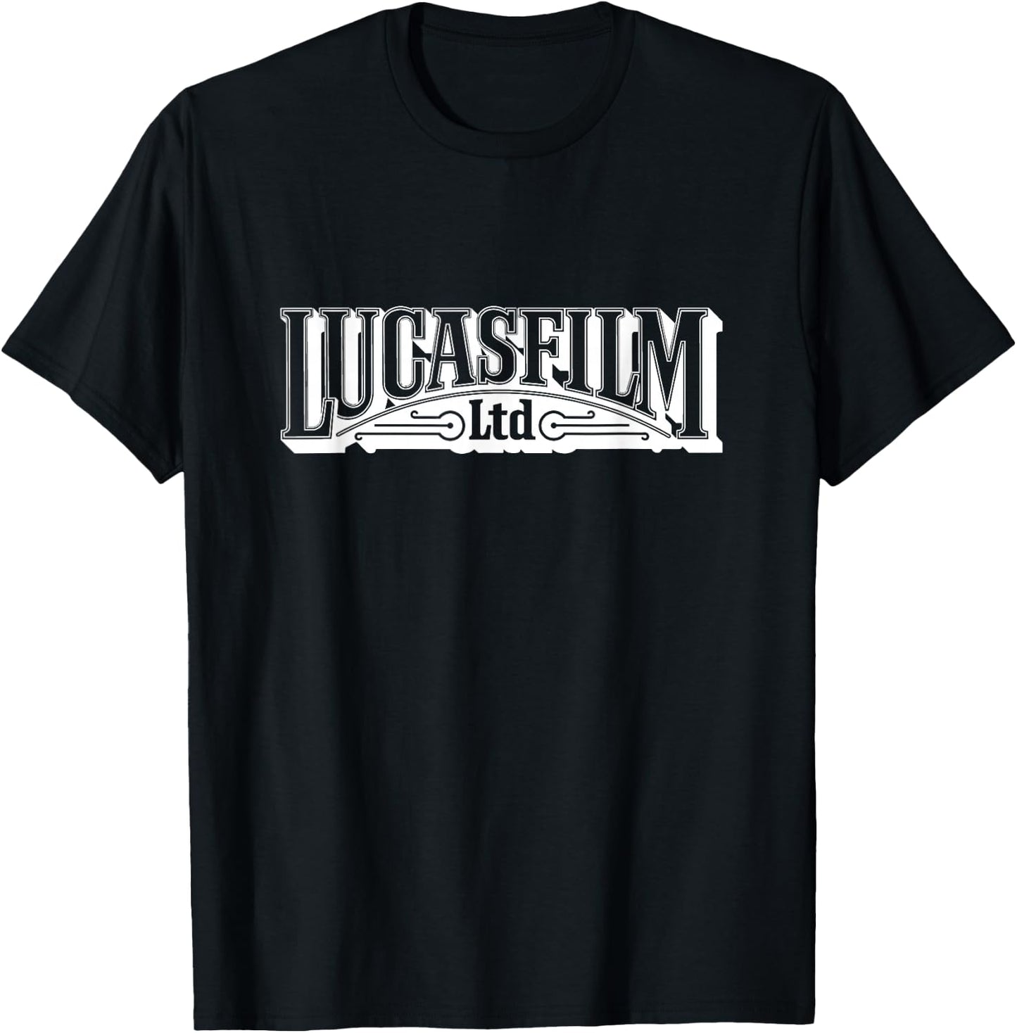 Lucasfilm Ltd Classic Logo in White Women’s and Men’s T-Shirt - T-Shirt | Black