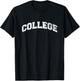 College Varsity Vintage Style Frat House Party Animal T-Shirt - T-Shirt | Black