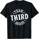 Team Third Grade Teacher Student Back To School 3rd Grade T-Shirt - T-Shirt | Black