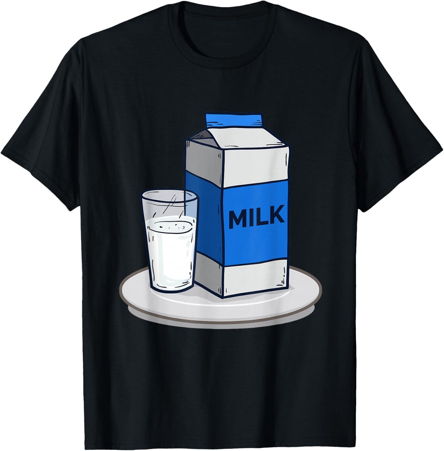 Matching Halloween Outfit Cookies and Milk Costume T-Shirt - T-Shirt | Black
