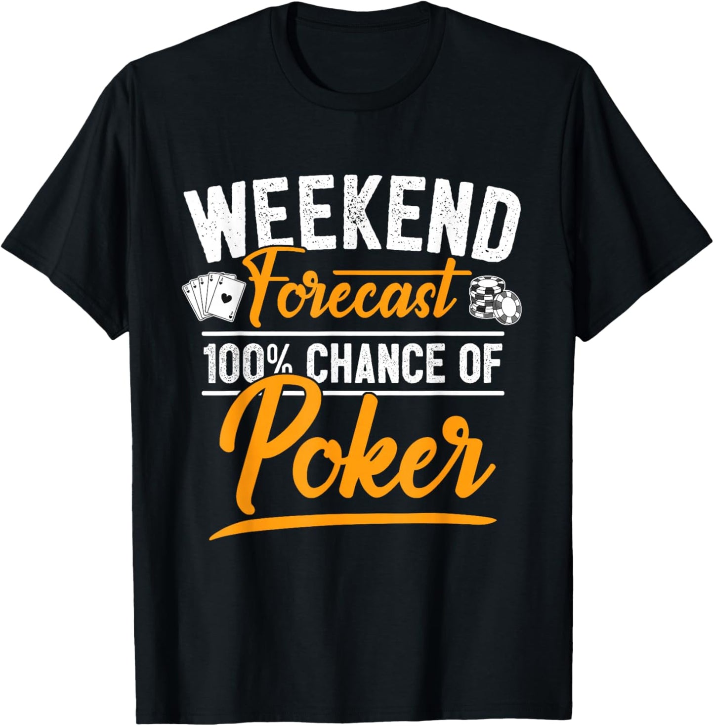 Poker Player Poker Cards Game I Friends Weekend T-Shirt - T-Shirt | Black