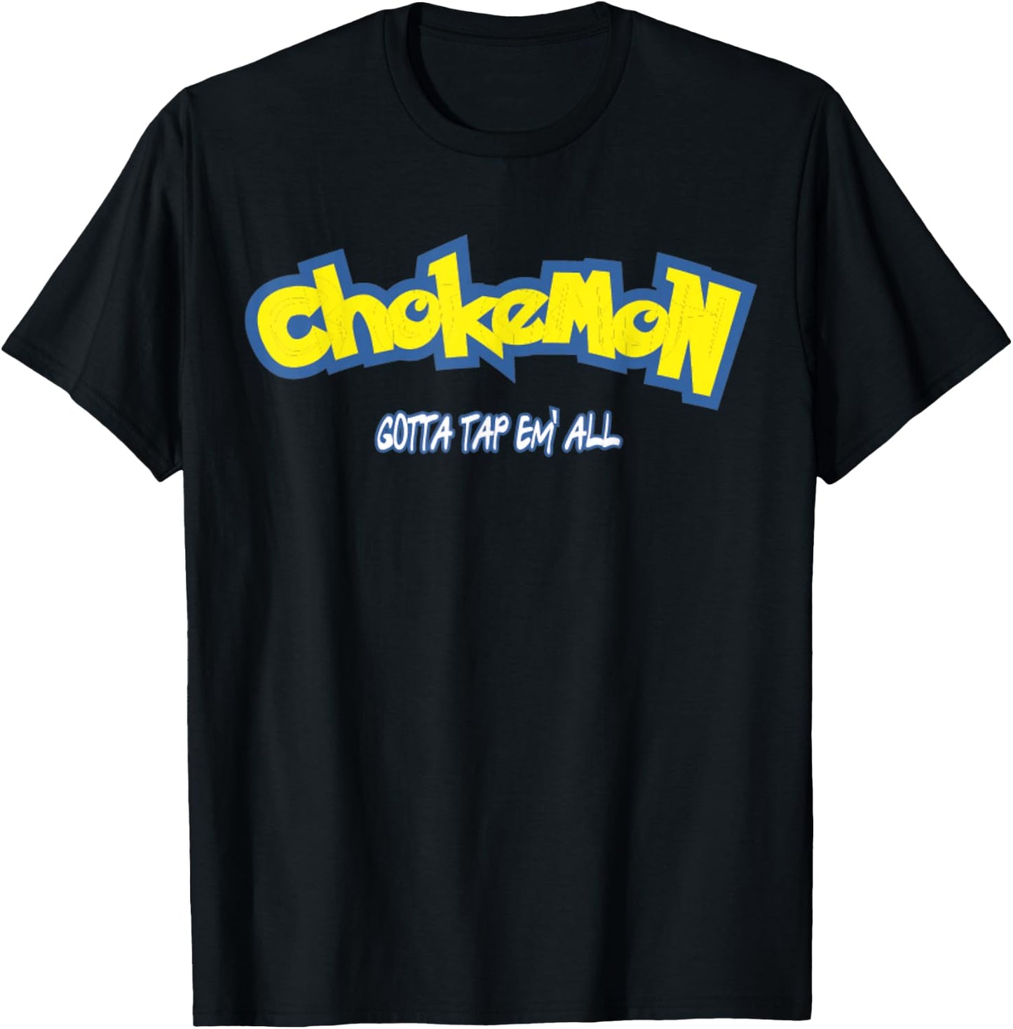 Funny Cute Chokemon Jiu Jitsu T-Shirt - T-Shirt | Black
