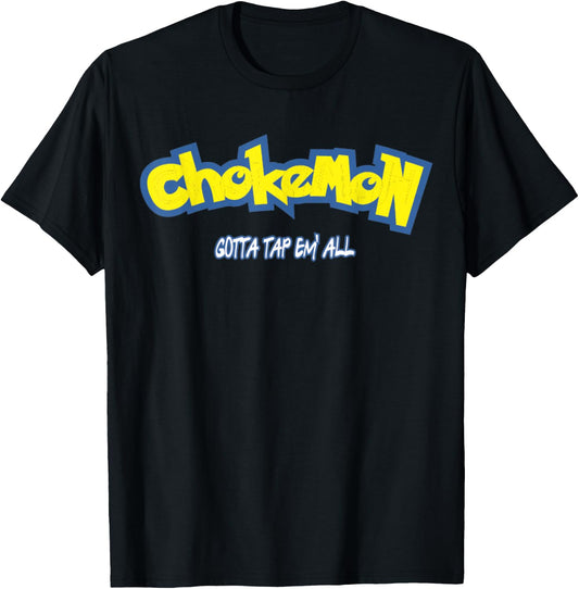 Funny Cute Chokemon Jiu Jitsu T-Shirt - T-Shirt | Black
