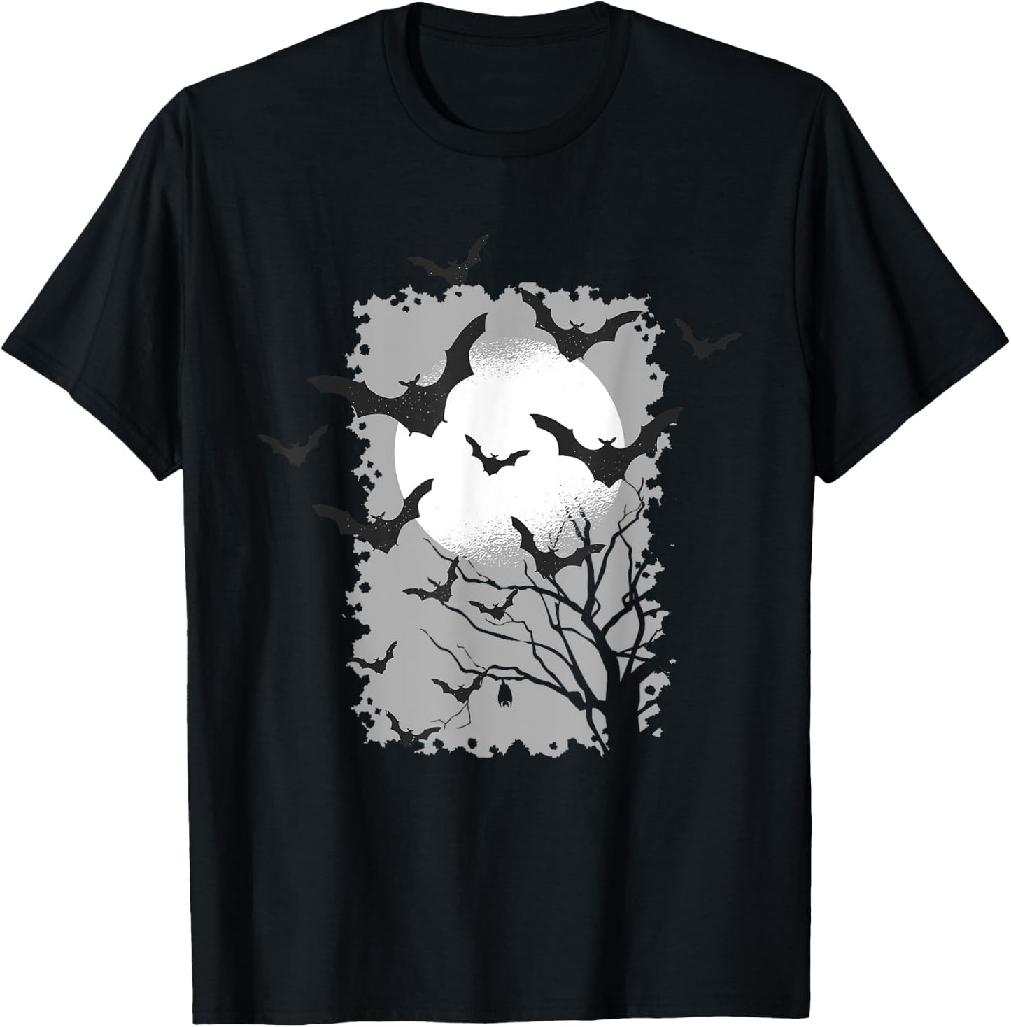 Spooky Bats | Seasonal Halloween Dark Goth Costume T-Shirt - T-Shirt | Black