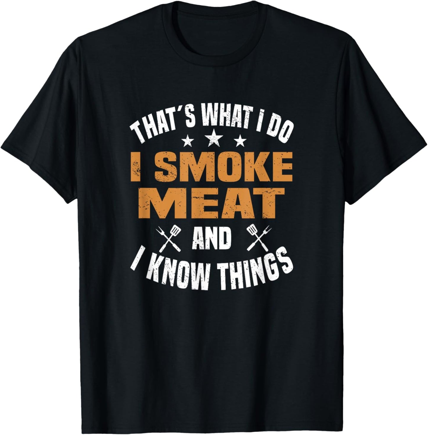 Smoking Meat BBQ Grilling Smoker Smoked Meat T-Shirt - T-Shirt | Black