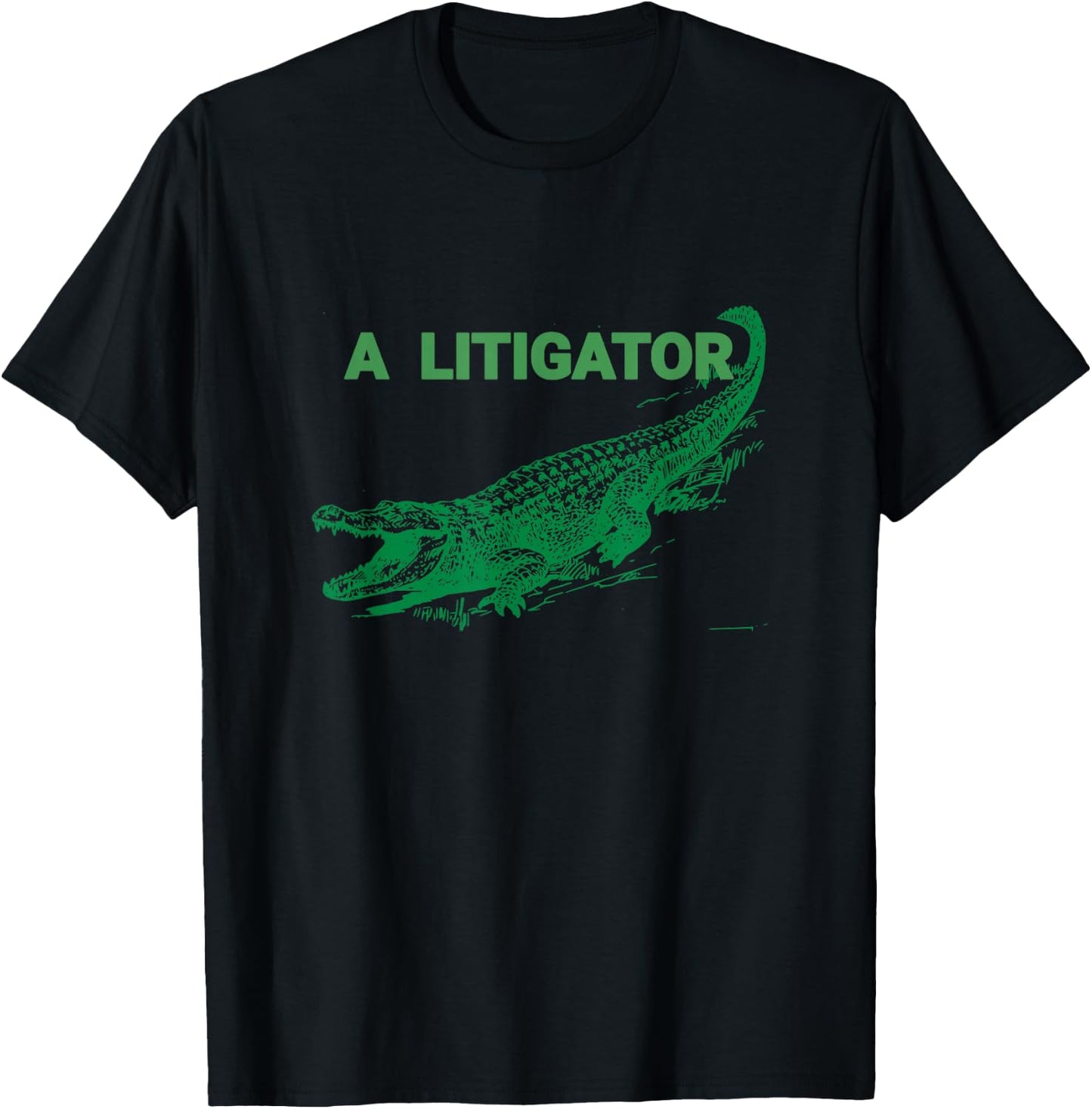 Funny Courtroom A Litigator Lawyer Litigator T-Shirt - T-Shirt | Black