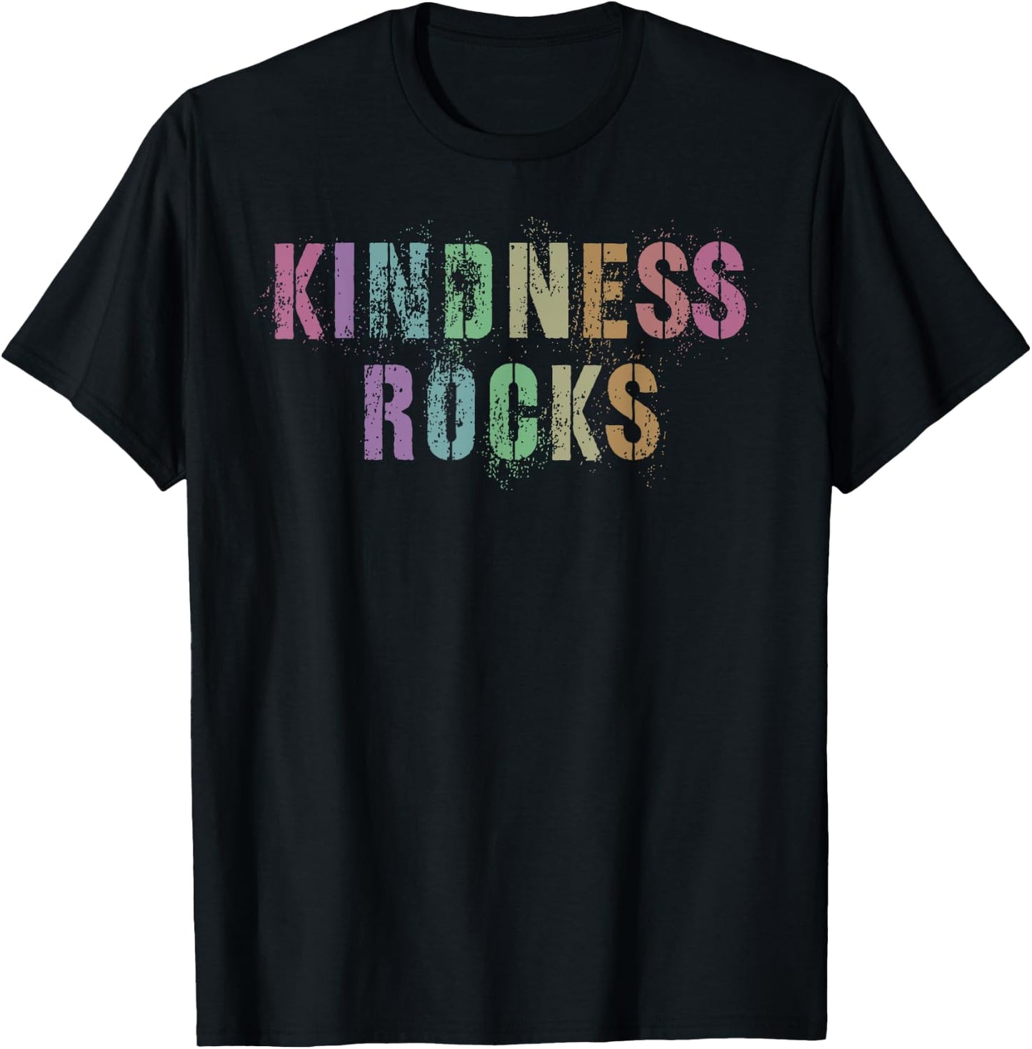 Vintage KINDNESS ROCKS Back To School Teacher Be KIND Squad Men Women Kids T-Shirt - T-Shirt | Black