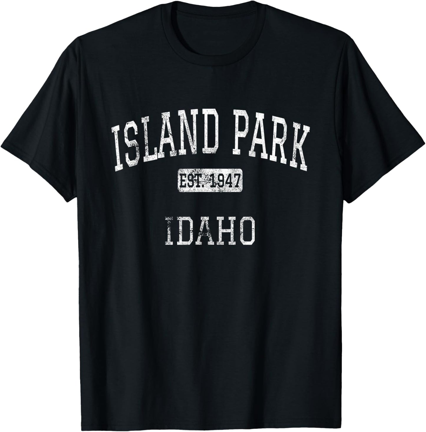 Island Park Idaho ID Vintage T-Shirt - T-Shirt | Black