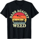 Funny Dads Against Weed Funny Dad Joke Father's Day Vintage T-Shirt - T-Shirt | Black