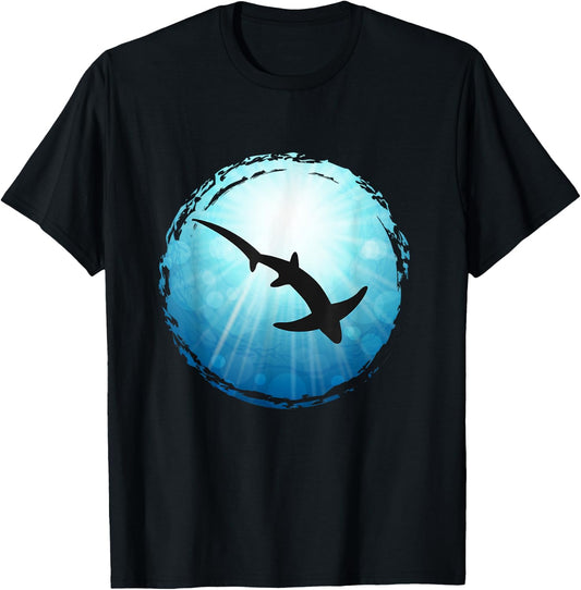 Thresher Shark Diving Ocean Freediving Sea Apnea Dive T-Shirt - T-Shirt | Black