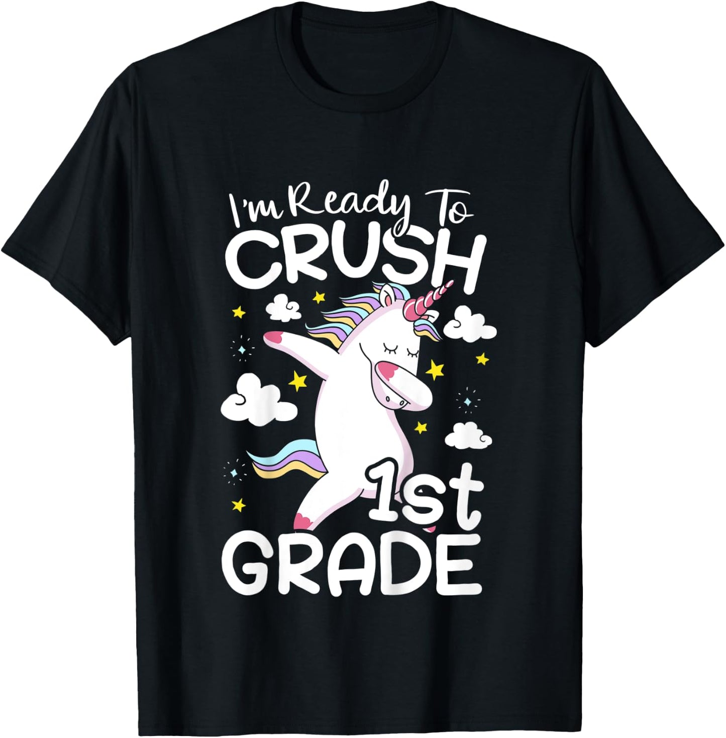 Kids I'm Ready To Crush 1st Grade First Day Of School T-Shirt - T-Shirt | Black