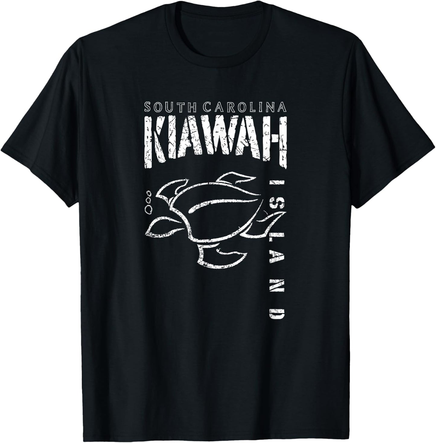 Kiawah Island South Carolina, Sea Turtle SC Beaches, Aquatic T-Shirt - T-Shirt | Black