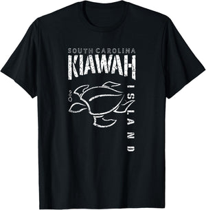 Kiawah Island South Carolina, Sea Turtle SC Beaches, Aquatic T-Shirt - T-Shirt | Black