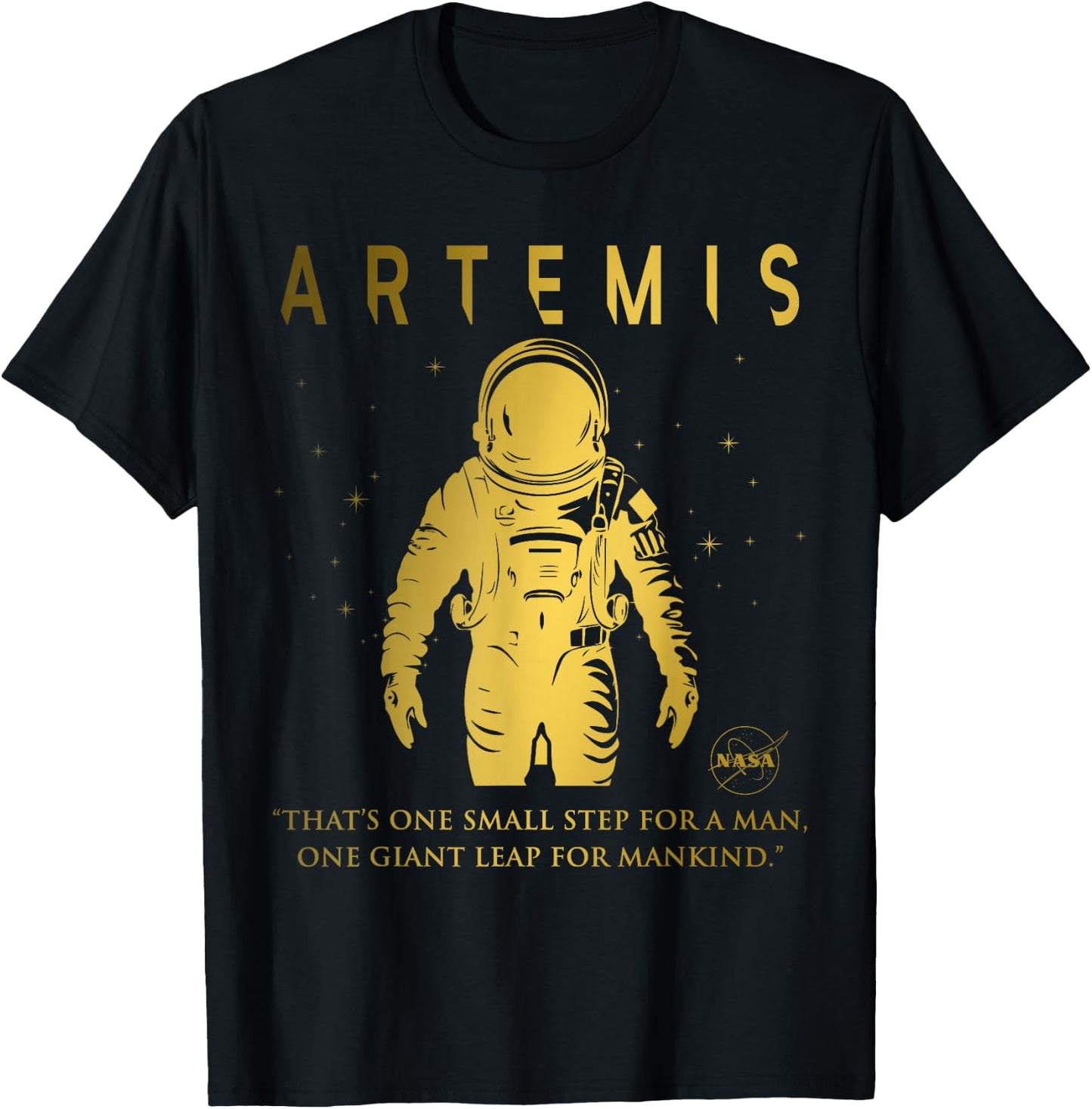 NASA Artemis Mission Astronaut T-Shirt - T-Shirt | Black