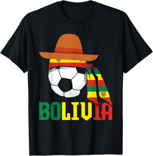 Bolivia Bolivian Soccer T-Shirt - T-Shirt | Black