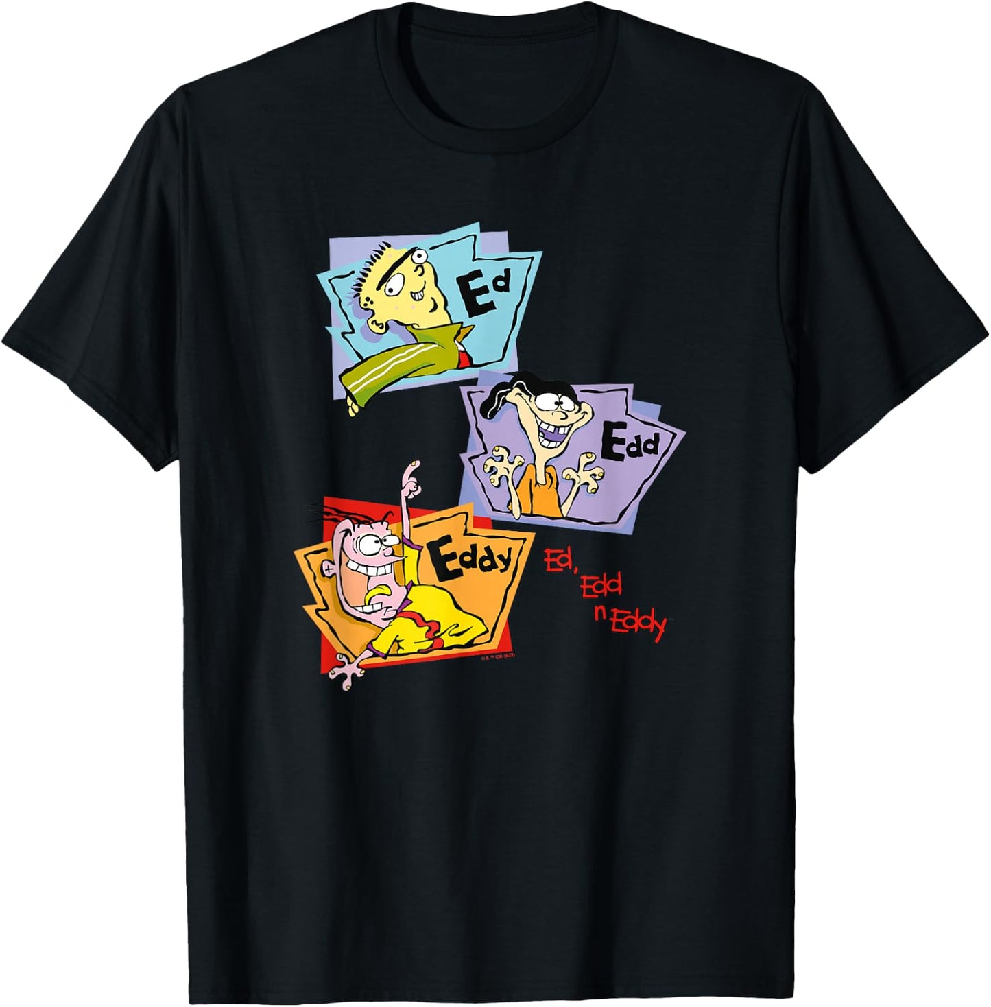 Ed, EDD n Eddy Stacked Group Panels T-Shirt - T-Shirt | Black
