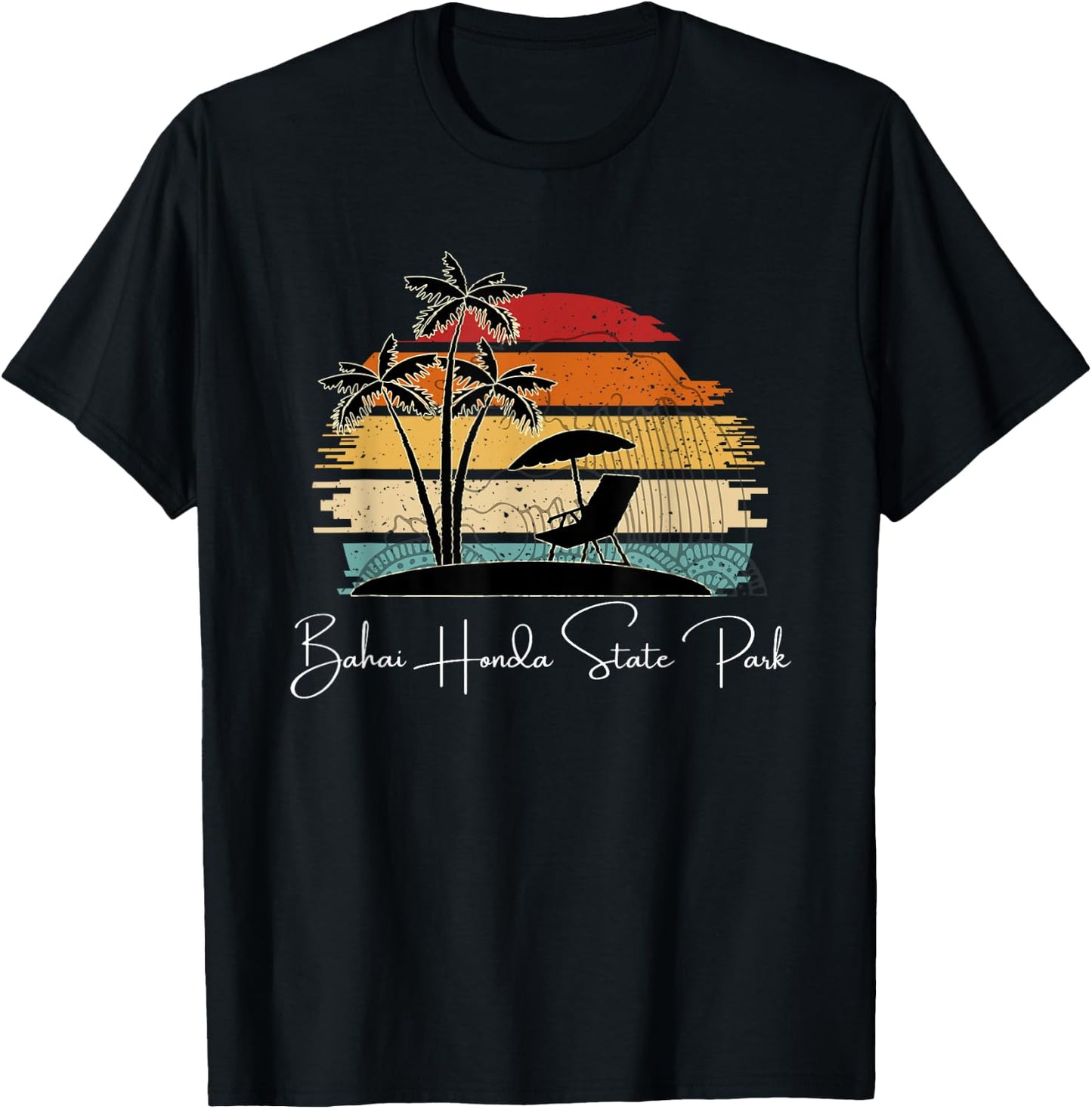 Bahai Honda State Park Beach Lover Palm Spring & Summer T-Shirt - T-Shirt | Black