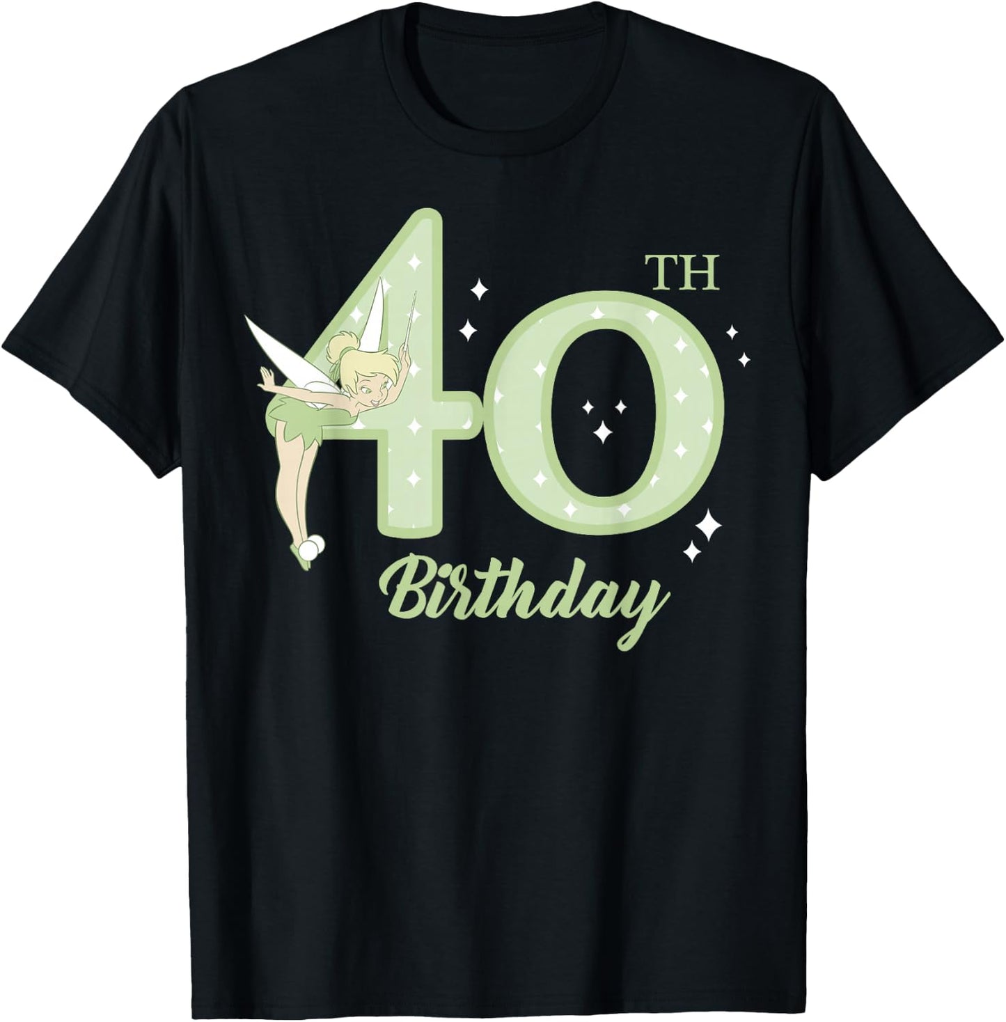 Disney Peter Pan 40th Birthday Tinkerbell Portrait T-Shirt - T-Shirt | Black