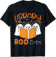 Library Boo Crew School Librarian Halloween Library Book T-Shirt - T-Shirt | Black