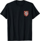 Czech Republic Coat of Arms Bohemia Flag Double Tailed Lion T-Shirt - T-Shirt | Black