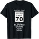 70th Birthday Speed Limit Sign Auto Mechanic Car Racing Fan T-Shirt - T-Shirt | Black