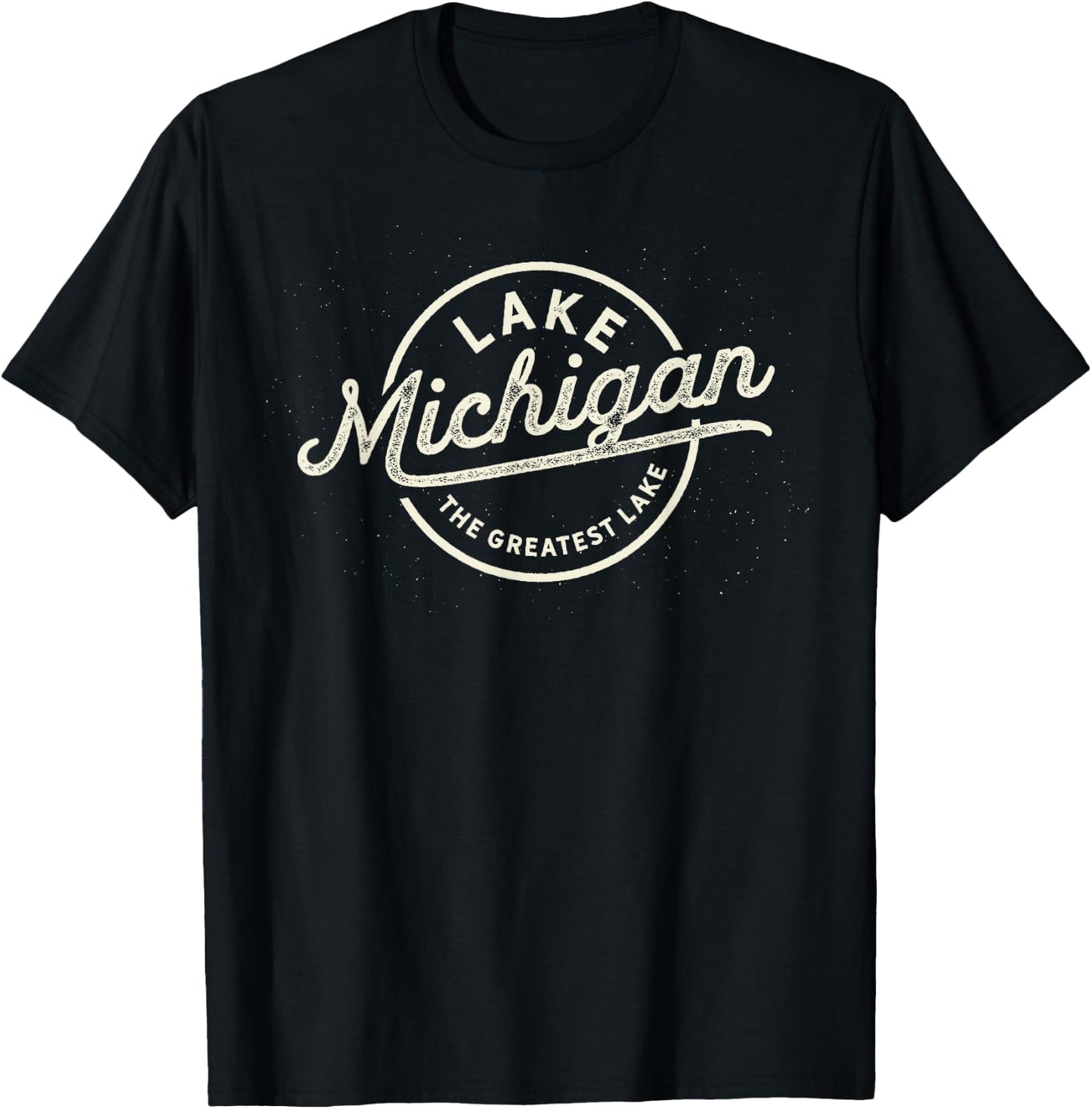 The Great Lakes Shirt- Lake Michigan, Lake Life theme T-Shirt - T-Shirt | Black
