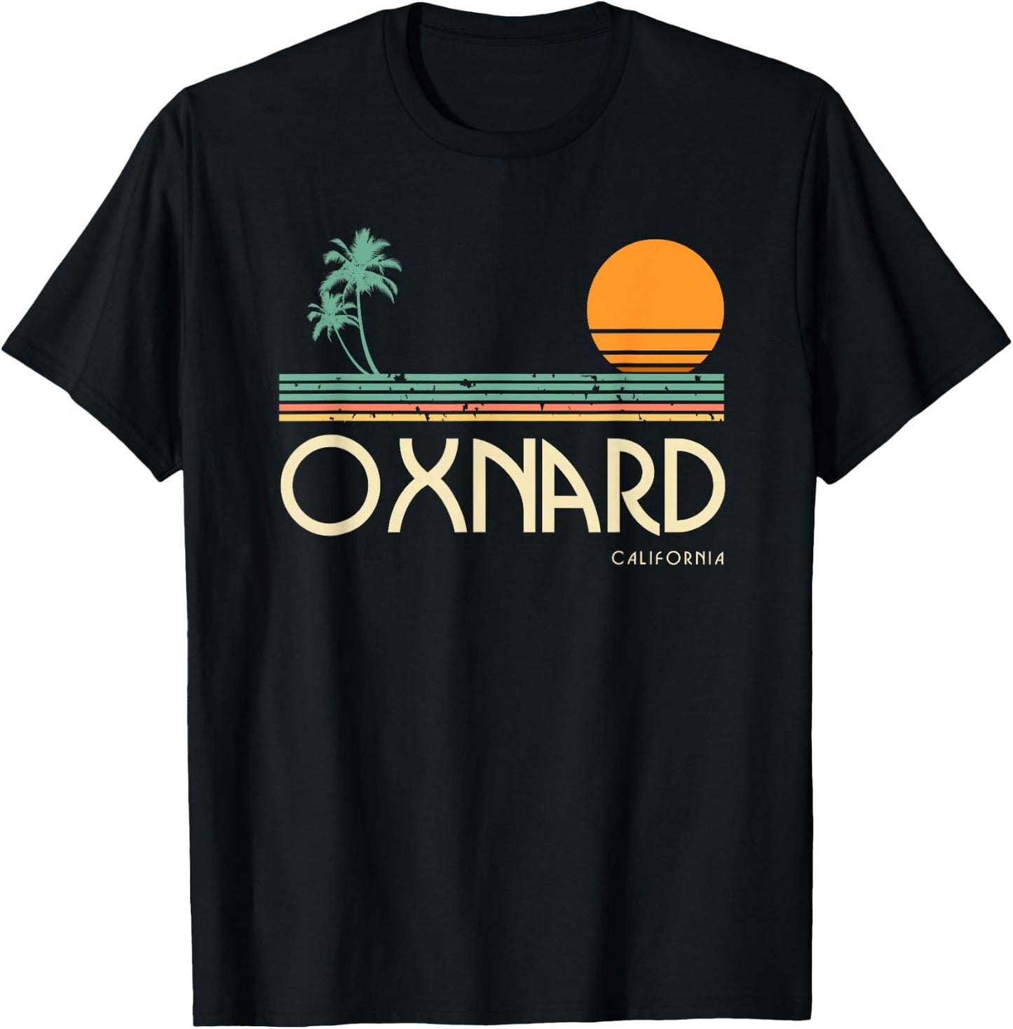 Vintage Oxnard California T-Shirt - T-Shirt | Black
