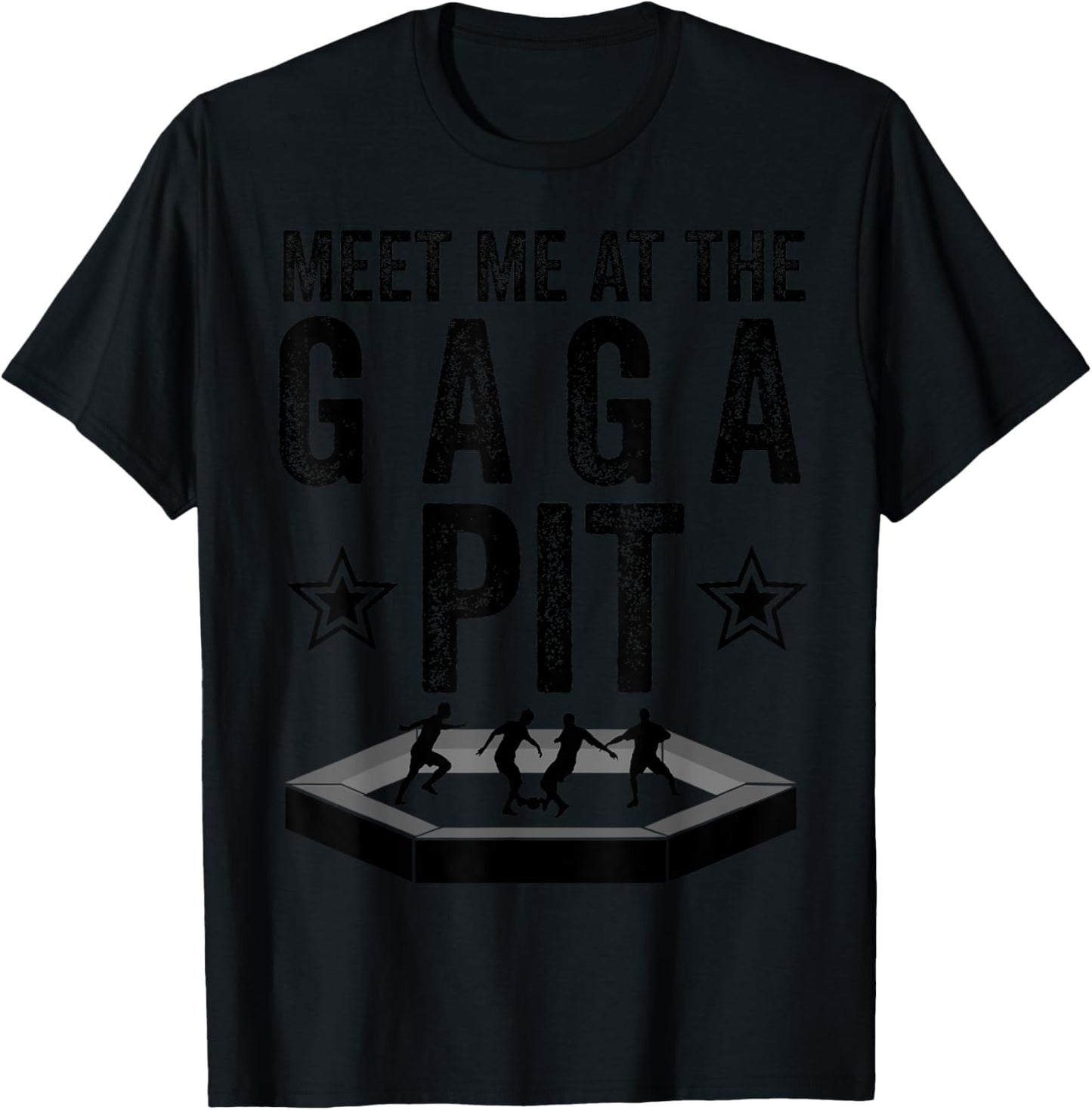 Cool Gaga Ball Gift Kids Funny Gaga ball Pit Dodgeball T-Shirt - T-Shirt | Black