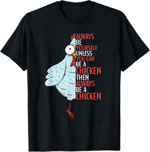 Chicken Funny Quote Chicken Outfit for Kids Women T-Shirt - T-Shirt | Black