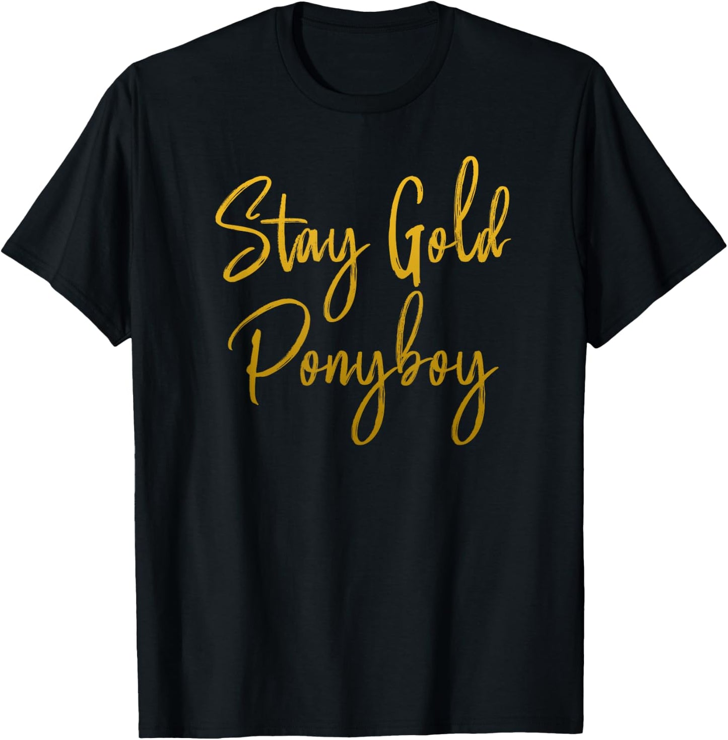 Stay Gold Ponyboy T-Shirt - T-Shirt | Black