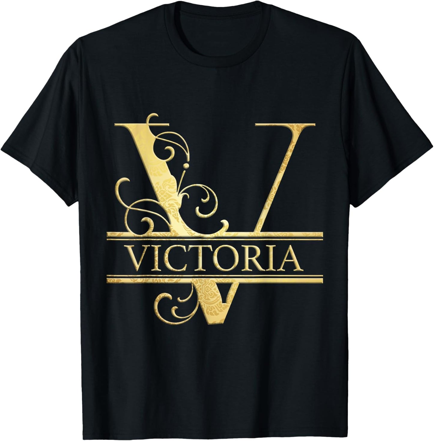 Victoria Name T-Shirt - T-Shirt | Black