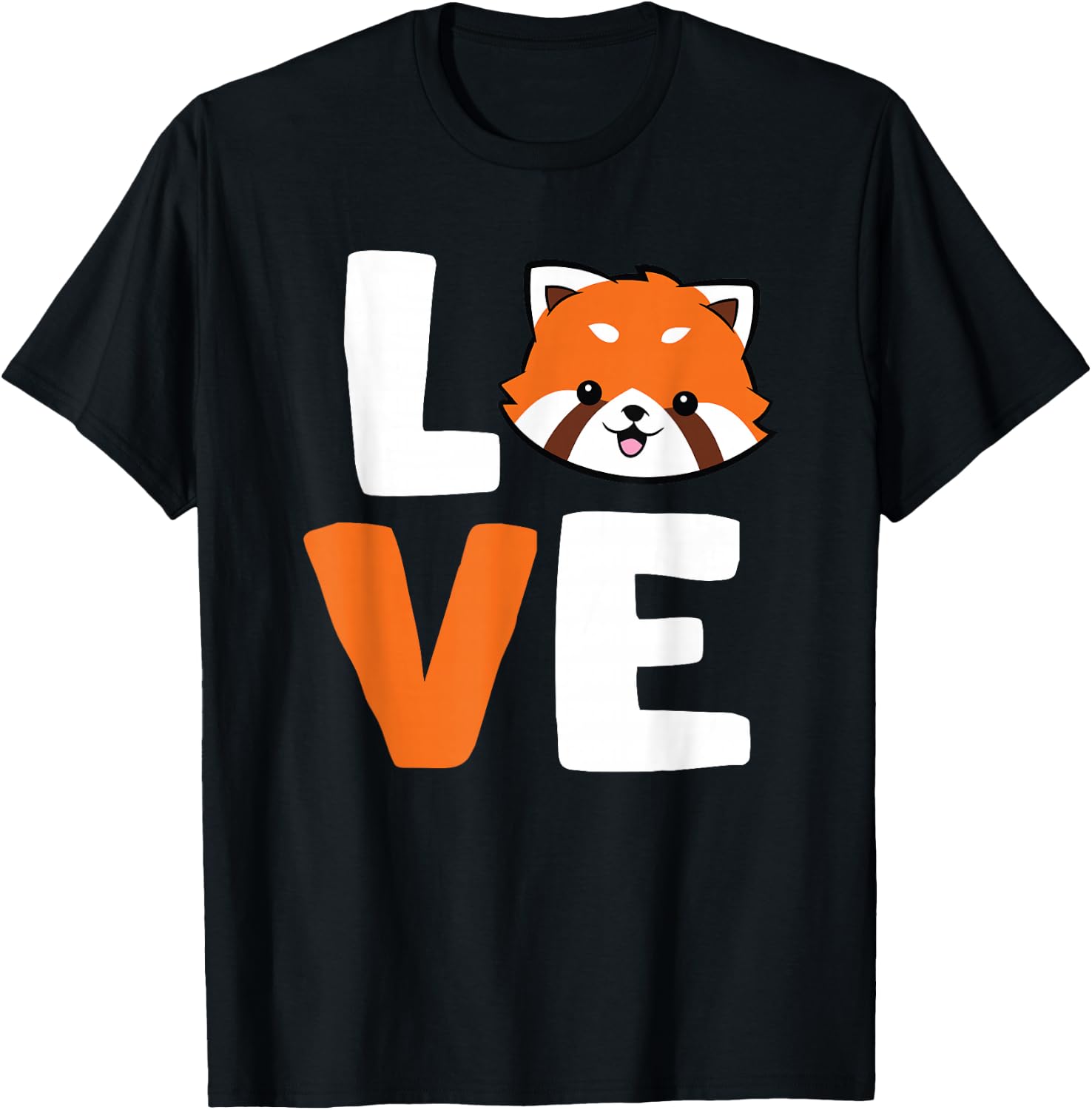 Red Panda Love Animal Red Panda Lover T-Shirt - T-Shirt | Black