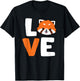 Red Panda Love Animal Red Panda Lover T-Shirt - T-Shirt | Black