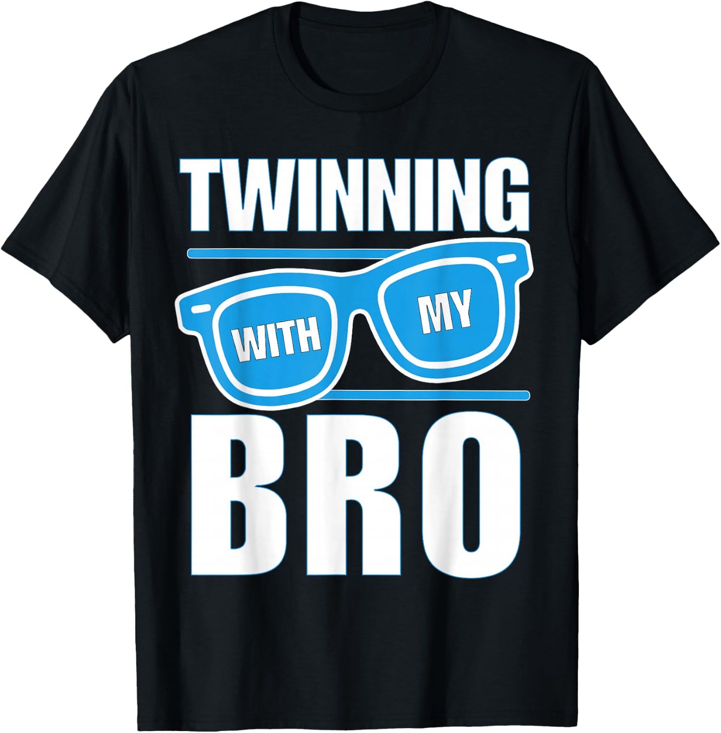 Twinning with My Bro Spirit Week Twin Day Sunglasses Boys T-Shirt - T-Shirt | Black