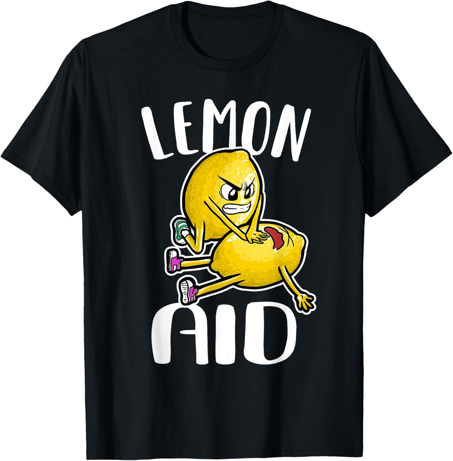 Lemon Aid Lemon First Aid Lemons T-Shirt - T-Shirt | Black
