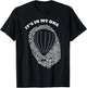 It's in My DNA Hot Air Balloon Pilot Fingerprint Fans Retro T-Shirt - T-Shirt | Black